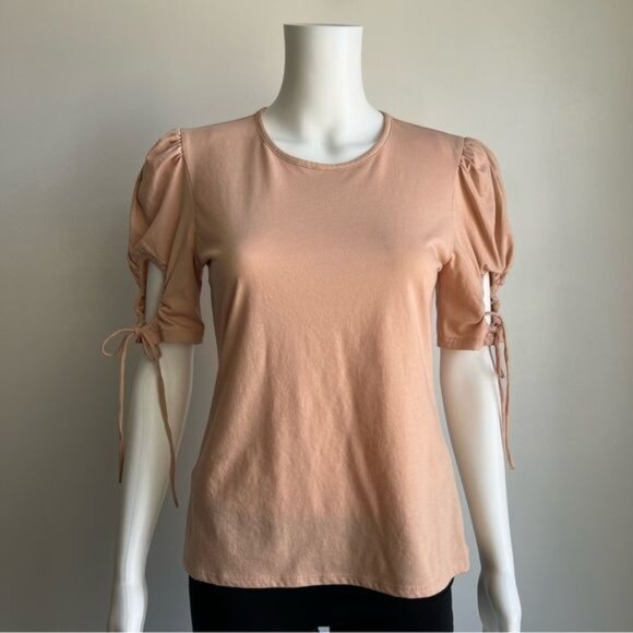 Rebecca Taylor Keyhole Sleeve Knit Top - M - Picture 2 of 7